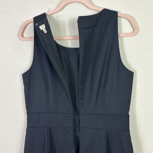 J. Crew Wool Blend Sleeveless Sheath Black Career Dress Size 6 - Picture 5 of 11